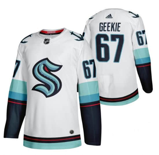 Seattle Kraken #67 Morgan Geekie White Stitched Jersey