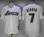 Houston Astros #7 Craig Biggio White Cool Base Stitched Baseball Jersey