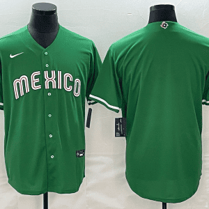 Mexico Blank 2023 Green World Classic Stitched Jersey