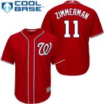 Washington Nationals #11 Ryan Zimmerman Red Cool Base Stitched Jersey