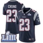 New England Patriots #23 Patrick Chung Navy Blue Super Bowl LIII Vapor Untouchable Limited Stitched Jersey