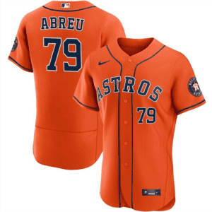 Houston Astros #79 Jos¨¦ Abreu Orange Flex Base Stitched Jersey