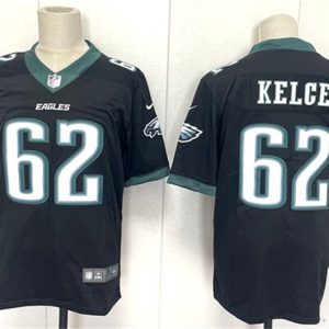 Philadelphia Eagles #62 Jason Kelce Black 2024 New Vapor Untouchable Limited Football Stitched Jersey
