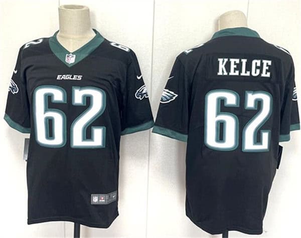 Philadelphia Eagles #62 Jason Kelce Black 2024 New Vapor Untouchable Limited Football Stitched Jersey