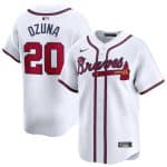 Atlanta Braves #20 Marcell Ozuna White 2024 Home Limited Stitched Jersey