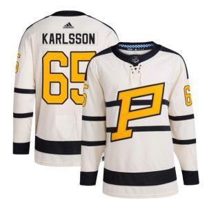 Pittsburgh Penguins #65 Erik Karlsson Cream 2023 Winter Classic Stitched Jersey