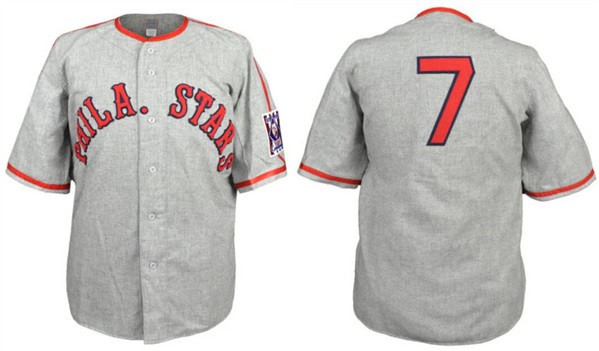 Philadelphia Stars #7 Gray 1939 Road Stitched Jersey