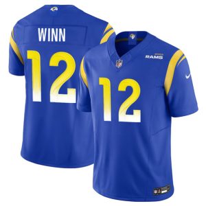 Los Angeles Rams #12 Dresser Winn Blue 2023 F.U.S.E. Vapor Untouchable Stitched Jersey