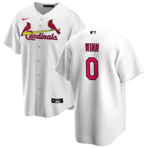 St. Louis Cardinals #0 Masyn Winn White Stitched Jersey