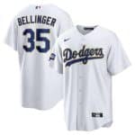 Los Angeles Dodgers #35 Cody Bellinger White Cool Base Stitched Jersey