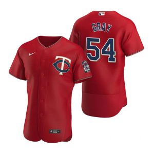 Minnesota Twins #54 Sonny Gray Red Flex Base Stitched Jersey