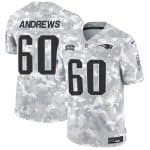 New England Patriots #60 David Andrews 2024 F.U.S.E. Arctic Camo Salute To Service Limited Stitched Jersey