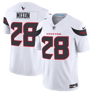Houston Texans #28 Joe Mixon White 2024 Vapor F.U.S.E. Limited Stitched Jersey
