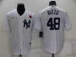New York Yankees #48 Anthony Rizzo White Cool Base Stitched Baseball Jersey