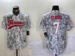 Houston Texans #7 C.J. Stroud 2024 Arctic Camo Salute To Service Stitched Jersey