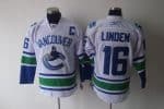 Canucks #16 Trevor Linden White Stitched Jersey