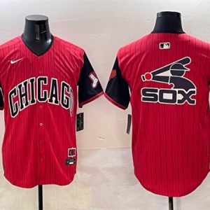 Chicago White Sox Team Big Logo Red Black 2025 City Connect Limited Stitched Jersey