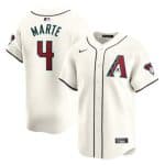 Arizona Diamondbacks #4 Ketel Marte 2023 24 Cream Cool Base Stitched Jersey