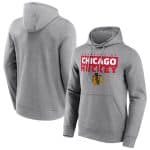 Chicago Blackhawks Grey Gain Ground Hoodie