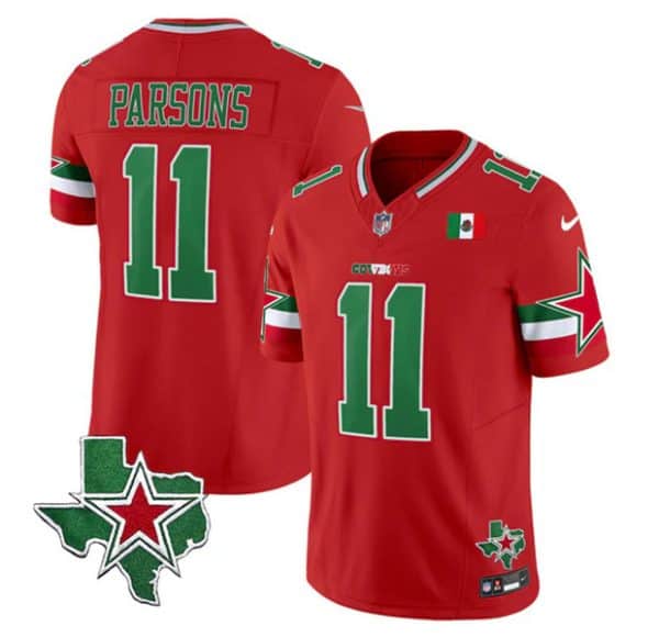Dallas Cowboys #11 Micah Parsons Red 2024 F.U.S.E. Mexico Vapor Untouchable Limited Stitched Jersey