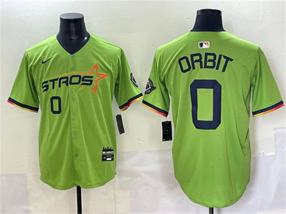 Houston Astros #0 Orbit Green 2025 City Connect Limited Stitched Jersey