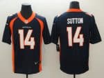 Broncos #14 Courtland Sutton Navy Blue Vapor Untouchable Limited Stitched Jersey