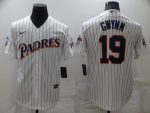 San Diego Padres #19 Tony Gwynn White Cool Base Stitched Jersey