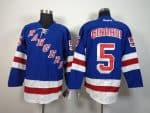 Rangers #5 Dan Girardi Blue Home Stitched Jersey