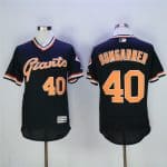San Francisco Giants #40 Madison Bumgarner Black Cool Base Cooperstown Collection Player Stitched Jersey