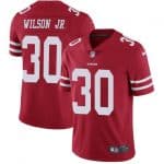 San Francisco 49ers #30 Jeff Wilson Jr. Red Vapor Untouchable Limited Stitched Jersey