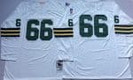 Mitchell And Ness 1969 Packers #66 Ray Nitschke White Throwback Stitched Jersey