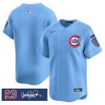 Chicago Cubs Blank Blue 'Ryne Sandberg Tribute' Vapor Limited V3 Stitched Jersey