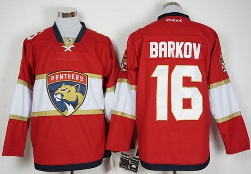 Panthers #16 Aleksander Barkov Red New Stitched Jersey