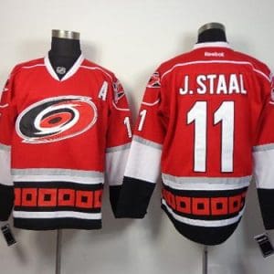 Hurricanes #11 Jordan Staal Red Home Stitched Jersey
