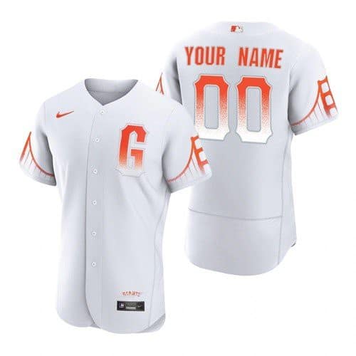 San Francisco Giants Customized White City Connect Flex Base Stitched Jersey