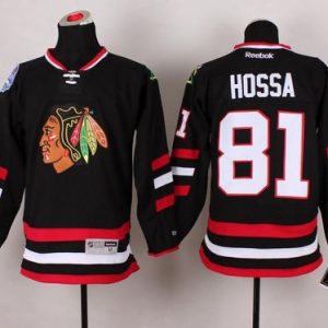 Blackhawks #81 Marian Hossa Black 2014 Stadium Series Stitched Jersey