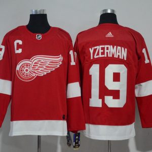 Detroit Red Wings #19 Steve Yzerman Red Stitched Jersey