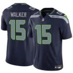 Seattle Seahawks #15 P.J. Walker Navy 2024 F.U.S.E Vapor Limited Stitched Jersey