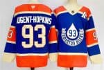 Edmonton Oilers #93 Ryan Nugent-Hopkins Royal 2024-25 With A Patch Heritage Classic Primegreen Stitched Jersey