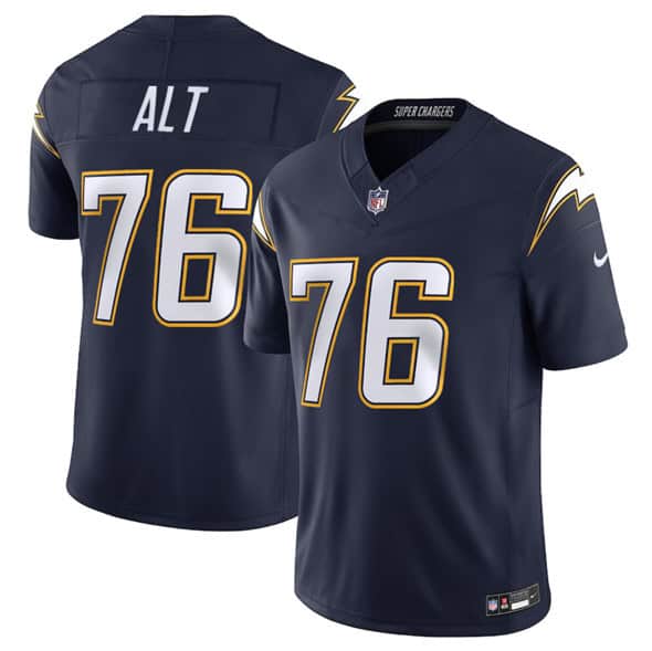 Los Angeles Chargers #76 Joe Alt Navy 2025 F.U.S.E. Alternate Vapor Limited Football Stitched Jersey