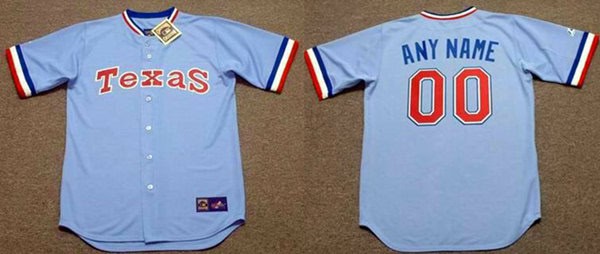 Texas Rangers Customized 1980 Stitched Jersey
