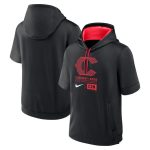 Cincinnati Reds Black City Connect Short Sleeve Pullover Hoodie
