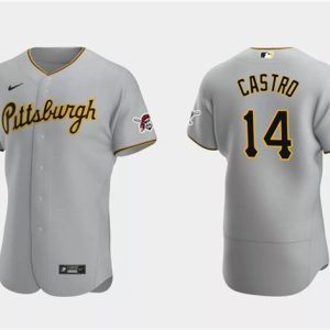 Pittsburgh Pirates #14 Rodolfo Castro Gray Flex Base Stitched Jersey