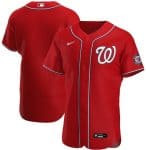 Washington Nationals Red Stitched Flex Base Jersey