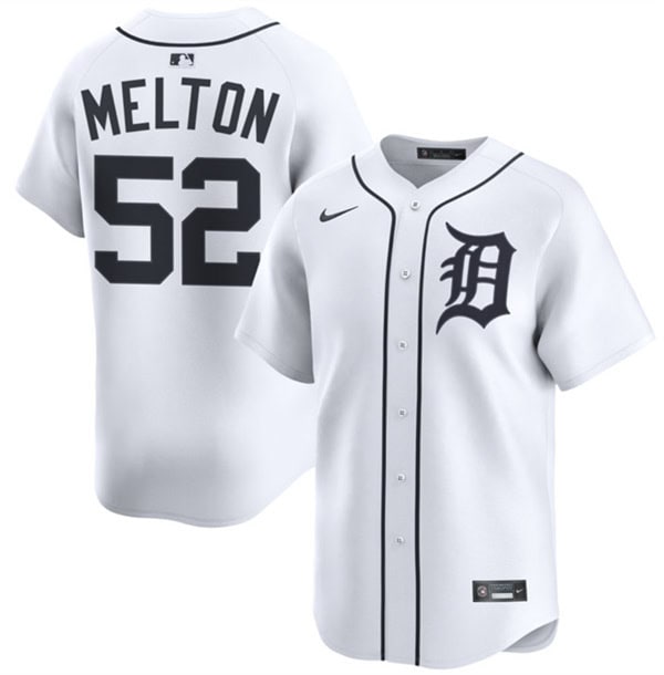 Detroit Tigers #52 Troy Melton White 2024 Home Limited Stitched Jersey