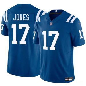 Indianapolis Colts #17 Daniel Jones Blue 2025 F.U.S.E. Vapor Limited Stitched Jersey