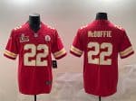 Kansas City Chiefs #22 Trent McDuffie Red 2025 Super Bowl LIX Patch Vapor Untouchable Limited Stitched Jersey