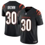 Cincinnati Bengals #30 Chase Brown Black 2024 F.U.S.E. Vapor Untouchable Limited Stitched Jersey