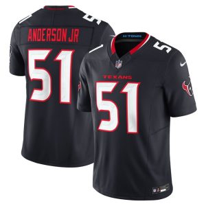 Custom Any name Houston Texans #51 Will Anderson Jr. Navy Vapor F.U.S.E. Limited Jersey Men Women Youth
