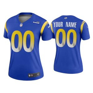Los Angeles Rams ACTIVE PLAYER Custom 2020 New Blue Stitched Jersey